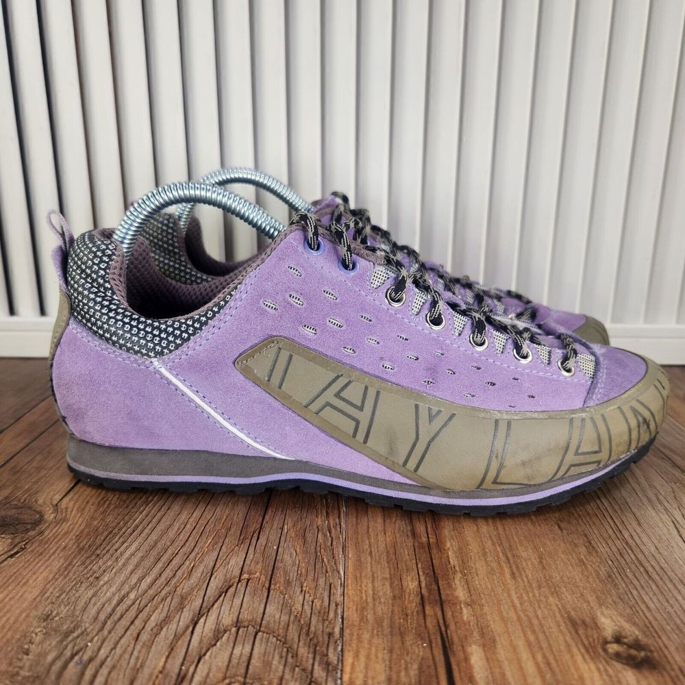 Kayland Comet Women Sz 9.5 Purple Suede Hiking Approach Bouldering Outdoor Shoes
